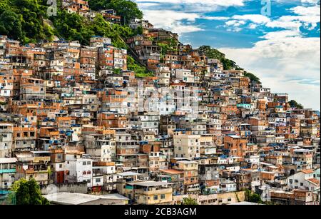 Favela Cantagalo in Rio de Janeiro, Brasilien Stockfoto