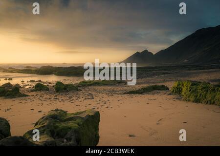 Schöne Aufnahme der Küste sandigen Landschaft Stockfoto