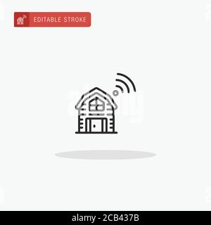 Symbolvektor für Stall. Stall-Symbol für die Präsentation. Stock Vektor