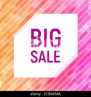 Bunte abstrakte geometrische Hintergrund Geschäft. Digitaler, futuristischer Minimalismus. Vektorgrafik. Heiße rosa und gelb Gold orange Farben. Stock Vektor