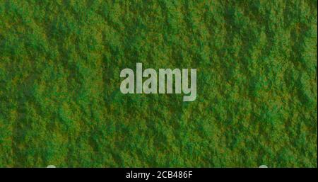 3d Illustration Hintergrund, Moosgrün gerendert Licht Schatten Stockfoto