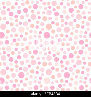 Abstrakter geomerischer Hintergrund in rosa Farben. Tausendjähriges Roségold. Nahtloses Vektormuster. Pinkes Konfetti-Muster. Stock Vektor