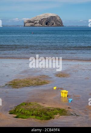 Seacliffe Beach, East Lothian Schottland. Stockfoto