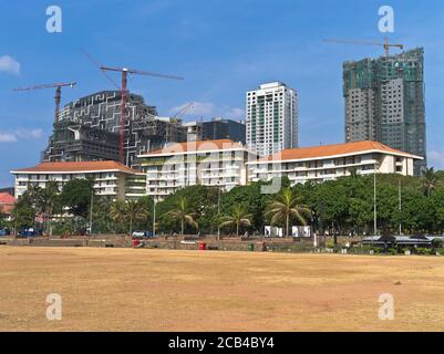 dh Galle Gesicht Grüne Gebäude COLOMBO STADT SRI LANKA ASIEN Mehrstöckiges Gebäude Stockfoto