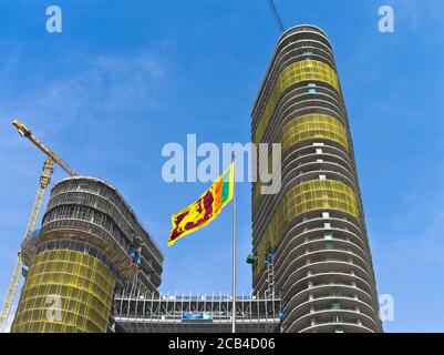 dh ITC Colombo One Hotel COLOMBO STADT SRI LANKA Multi Geschoss Gebäude Bau Sri Lanka Flagge Stockfoto