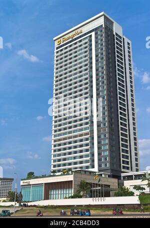 dh Galle Gesicht Grüne Gebäude COLOMBO STADT SRI LANKA ASIEN Shangri La Hotel Gebäude am Wasser Stockfoto