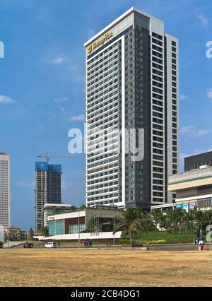 dh Shangri La Hotel COLOMBO STADT SRI LANKA Galle Gesicht Grünes Gebäude am Wasser Stockfoto