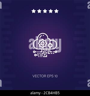 saas-Vektor-Symbol Moderne Illustration Stock Vektor