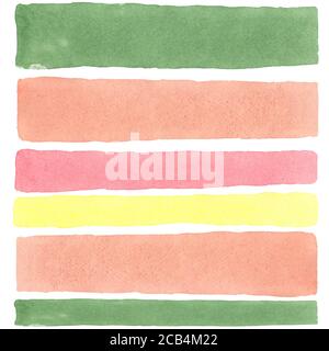 Kunst abstrakt rosa Linien gemalt Aquarell texturierten Hintergrund Illustration. Design für Headline, Logo und Verkaufsbanner. Stockfoto