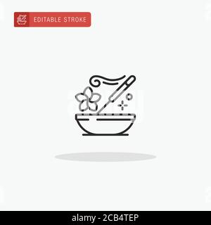 Symbolvektor für Räucherwerk. Weihrauchsymbol zur Präsentation. Stock Vektor