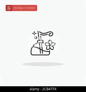 Symbolvektor für Räucherwerk. Weihrauchsymbol zur Präsentation. Stock Vektor