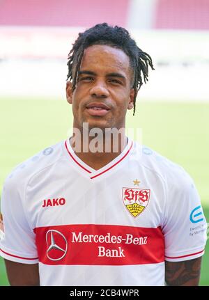 Stuttgart, 10. August 2020, Daniel DIDAVI, VFB10 Beim VFB STUTTGART Media Day im 1. Deutsche Fußball Liga, 1. Bundesliga, Saison 2020/2021. © Peter Schatz / Alamy Live News Stockfoto