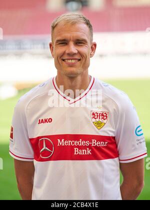 Stuttgart, 10. August 2020, Holger BADSTUBER, VFB 28 Beim VFB STUTTGART Media Day im 1. Deutsche Fußball Liga, 1. Bundesliga, Saison 2020/2021. © Peter Schatz / Alamy Live News Stockfoto