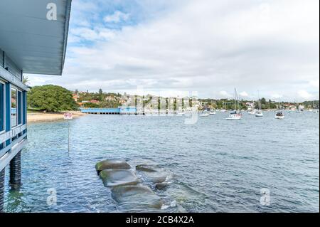 Vaucluse Yatch Club an einem bewölkten Herbstnachmittag Stockfoto