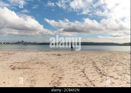 Blick auf Rose Bay an einem bewölkten Herbstmorgen Stockfoto