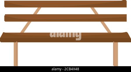 Isolierter Holzparkstuhl Stock Vektor