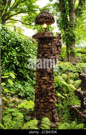 Grotto Gardens; Rudolph, Wisconsin Stockfoto