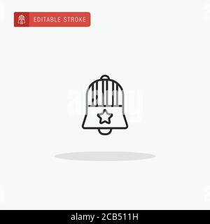 Liberty Bell Icon Vektor. Liberty Bell Symbol für die Präsentation. Stock Vektor