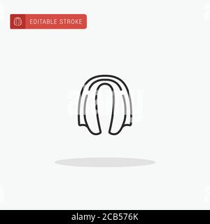 Symbolvektor für Handtücher. Handtuch Symbol für Präsentation. Stock Vektor