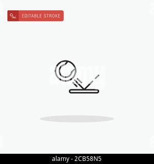 Symbolvektor für hüpfende Symbole. Springende Symbol für Präsentation. Stock Vektor