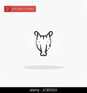Tapir-Symbolvektor. Tapir-Symbol für die Präsentation. Stock Vektor