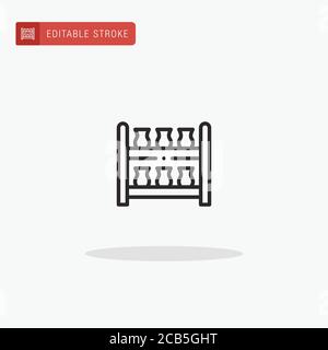 Symbolvektor für Racks. Racksymbol für die Präsentation. Stock Vektor