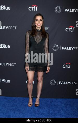 LOS ANGELES - MÄR 21: Aubrey Plaza beim PaleyFest - 'Parks and Recreation' 10th Anniversary Reunion im Dolby Theater am 21. März 2019 in Los Angeles, CA Stockfoto