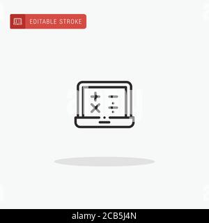 Vektor für mathematische Symbole. Mathematisches Symbol für die Präsentation. Stock Vektor