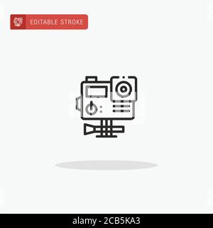 Symbolvektor Action Camera. Action Camera-Symbol für die Präsentation. Stock Vektor