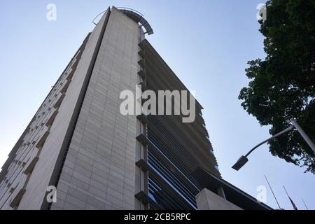 Das Mark O. Hatfield U.S. Courthouse, ein Bundesgericht in Portland, Oregon, gesehen am Mittwoch, 5. August 2020. Stockfoto