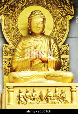 Buddha - Verehrer der Gewaltlosigkeit Stockfoto
