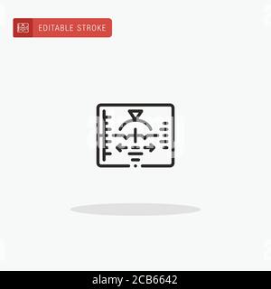 HUD-Symbolvektor. HUD-Symbol für die Präsentation. Stock Vektor