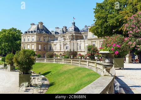 Luxemburg Palast in Luxemburg Gärten in Paris, Frankreich. Stockfoto