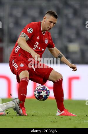 München, Deutschland, 8. August 2020, Niklas SUELE, FCB 4 im Champions-League-Spiel FC BAYERN MÜNCHEN - FC CHELSEA in der 1.Bundesliga, Saison 2019/2020, © Peter Schatz / Alamy Stock Photos / Stefan Matzke/Sampics/Pool wichtig: KEIN SEKUNDÄRER (RE-) VERKAUF INNERHALB von 48 Stunden NACH DEM START Nationale und internationale Nachrichtenagenturen NUR zur redaktionellen Verwendung Stockfoto