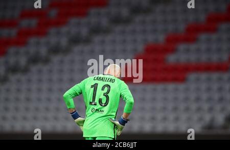 München, Deutschland, 8. August 2020, Willy CABALLERO, Chelsea 13 traurig im Champions-League-Spiel FC BAYERN MÜNCHEN - FC CHELSEA in der 1.Bundesliga, Saison 2019/2020, © Peter Schatz / Alamy Stockfotos / Stefan Matzke/Sampics/Pool wichtig: KEIN SEKUNDÄRER (RE-) VERKAUF INNERHALB von 48 Stunden NACH DEM START Nationale und internationale Nachrichtenagenturen NUR zur redaktionellen Verwendung Stockfoto