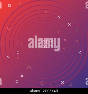 Lebendige Farbe rosa Farbe mit Wellen Rahmen Hintergrund Vektor Illustration Design Stock Vektor