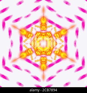 Abstrakt bunten geometrischen goldenen Stern isometrischen Hintergrund, rosa kann für Tücher, Vorlage, Poster, Hintergrund, Buchcover, Broschüre, Broschüre verwendet werden, Stockfoto