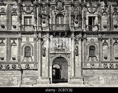 Convento de San Marcos, geweihte Kirche und Museum, wichtige Denkmäler der Renaissance in Leon, Castilla Leon, Spanien. Alte XIX Jahrhundert gravierte Illustration von La Ilustracion Española y Americana 1894 Stockfoto