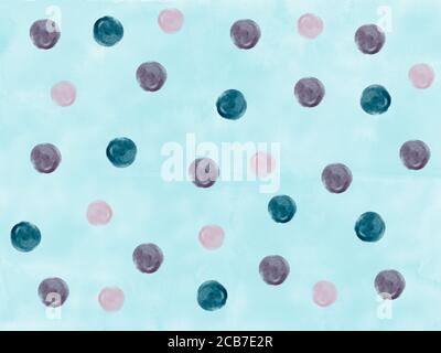 Helles Aquarellmuster aus bunten Kreisen Stockfoto