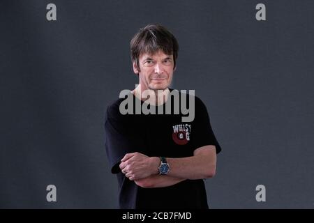 Der schottische Schriftsteller Ian Rankin nimmt an einer Fotoserie Teil Edinburgh International Book Festival 2018 Stockfoto