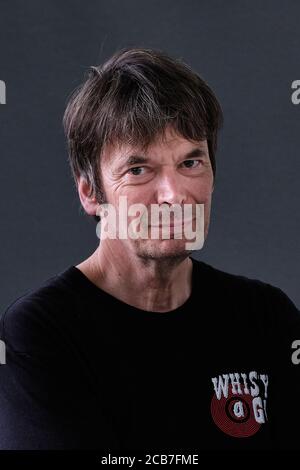 Der schottische Schriftsteller Ian Rankin nimmt an einer Fotoserie Teil Edinburgh International Book Festival 2018 Stockfoto