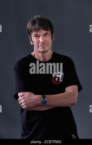 Der schottische Schriftsteller Ian Rankin nimmt an einer Fotoserie Teil Edinburgh International Book Festival 2018 Stockfoto