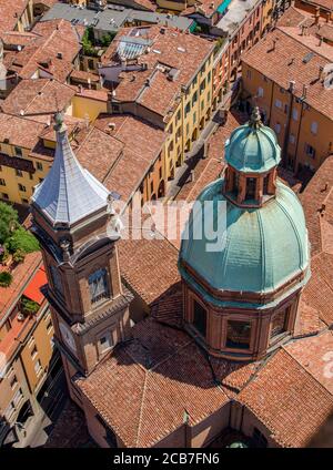 Parrocchia Santi Bartolomeo e Gaetano, Bologna, Italien. Ansicht oben Stockfoto