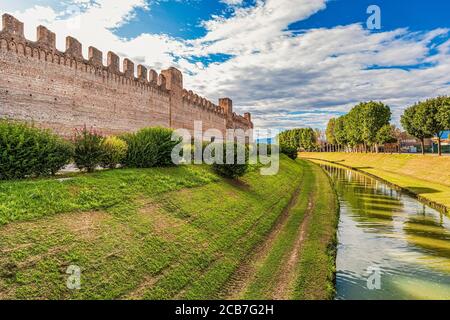 Italien Venetien Cittadella die Wände Stockfoto