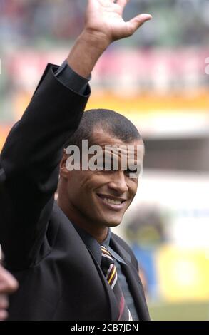 Mailand Italien, 28 September 2003, 'G.MEAZZA SAN SIRO' Stadion, seriöse Fußball-Meisterschaft A 2003/2004, AC Mailand - US Lecce : Rivaldo vor dem Spiel Stockfoto