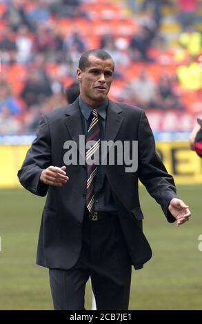 Mailand Italien, 28 September 2003, 'G.MEAZZA SAN SIRO' Stadion, seriöse Fußball-Meisterschaft A 2003/2004, AC Mailand - US Lecce : Rivaldo vor dem Spiel Stockfoto