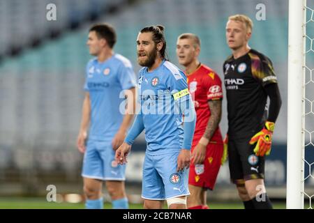 Sydney, Australien. August 2020. Melbourne City Mittelfeldspieler Joshua brillante (6) beim Hyundai A League Spiel zwischen Melbourne City und Adelaide United im ANZ Stadium, Sydney, Australien am 11. August 2020. Foto von Peter Dovgan. Nur redaktionelle Verwendung, Lizenz für kommerzielle Nutzung erforderlich. Keine Verwendung bei Wetten, Spielen oder Veröffentlichungen einzelner Vereine/Vereine/Spieler. Kredit: UK Sports Pics Ltd/Alamy Live Nachrichten Stockfoto