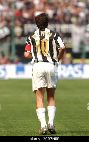 Mailand Italien, 08. Mai 2005, 'G.MEAZZA SAN SIRO' Stadion, serious Football Championship A 2004/2005, AC Mailand - FC Juventus : Alessandro Del Piero während des Spiels Stockfoto