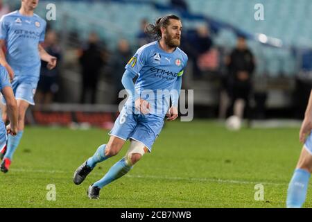 Sydney, Australien. August 2020. Melbourne City Mittelfeldspieler Joshua brillante (6) beim Hyundai A League Spiel zwischen Melbourne City und Adelaide United im ANZ Stadium, Sydney, Australien am 11. August 2020. Foto von Peter Dovgan. Nur redaktionelle Verwendung, Lizenz für kommerzielle Nutzung erforderlich. Keine Verwendung bei Wetten, Spielen oder Veröffentlichungen einzelner Vereine/Vereine/Spieler. Kredit: UK Sports Pics Ltd/Alamy Live Nachrichten Stockfoto