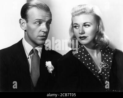 FRED ASTAIRE und GINGER ROGERS Portrait in CAREFREE 1938 Regie MARK SANDRICH Musik und Texte Irving Berlin Foto von John Miehle RKO Radio Pictures Stockfoto